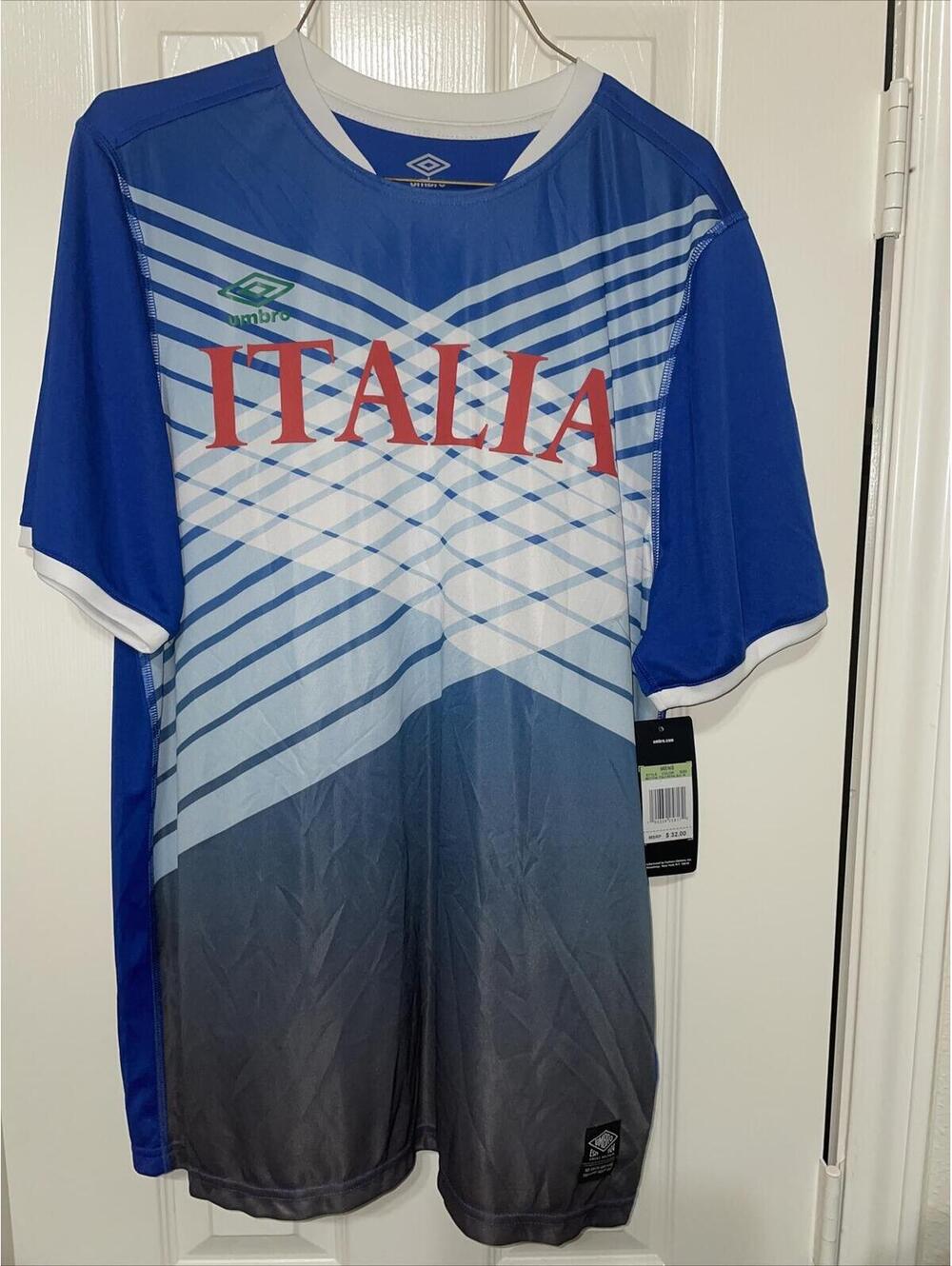 Brand New Italia Umbro Jersey Soccer Size Medium Men's